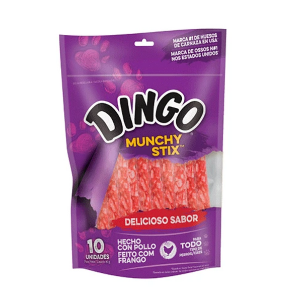 Snack Dingo Munchy Stix <br> 90gr. 10 un.