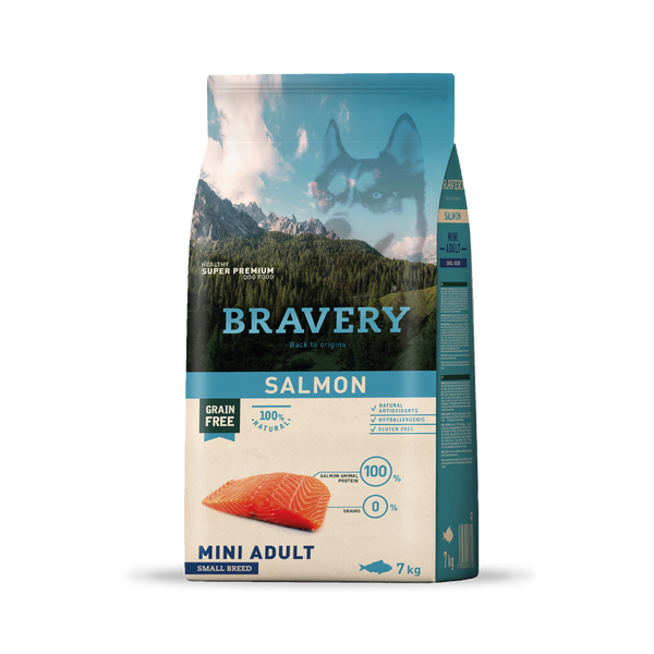 Bravery Salmon Small Breeds <br> Mini Adult 7kg