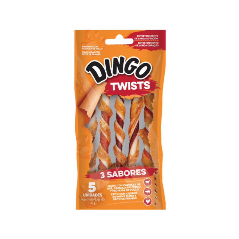 Snack Dingo Triple Flavor Twist <br> 5 un.