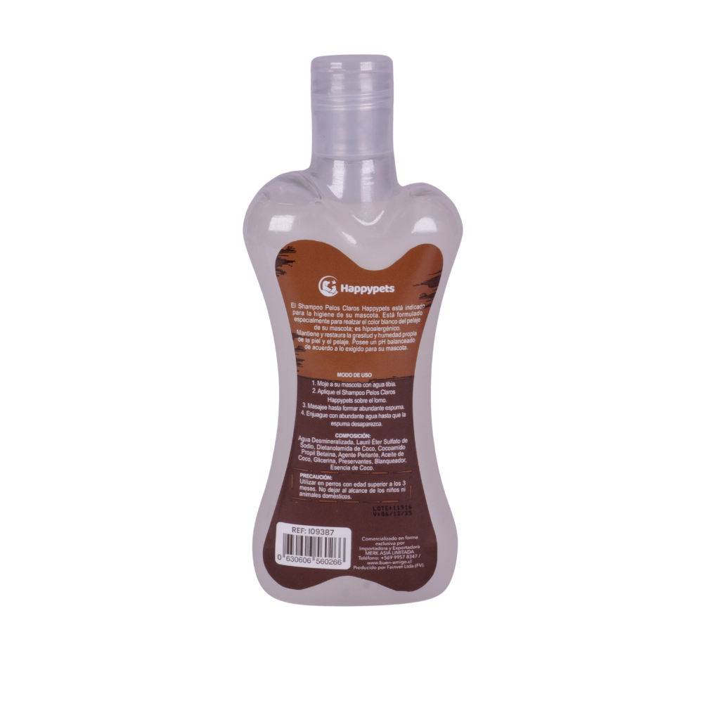 Shampoo Perro <br> Pelos Claros 250ml